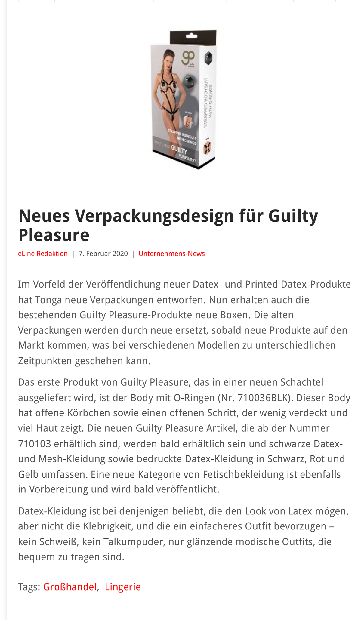 2020-02 eLine Online - Guilty Pleasure